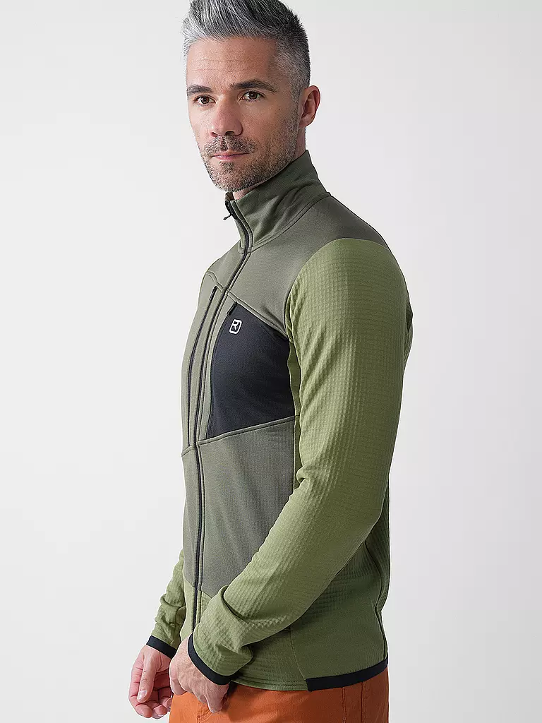 ORTOVOX | Herren Fleecejacke Grid | hellblau