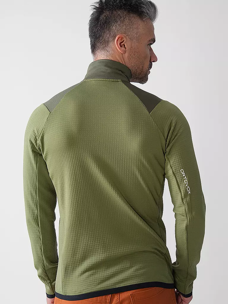 ORTOVOX | Herren Fleecejacke Grid | hellblau