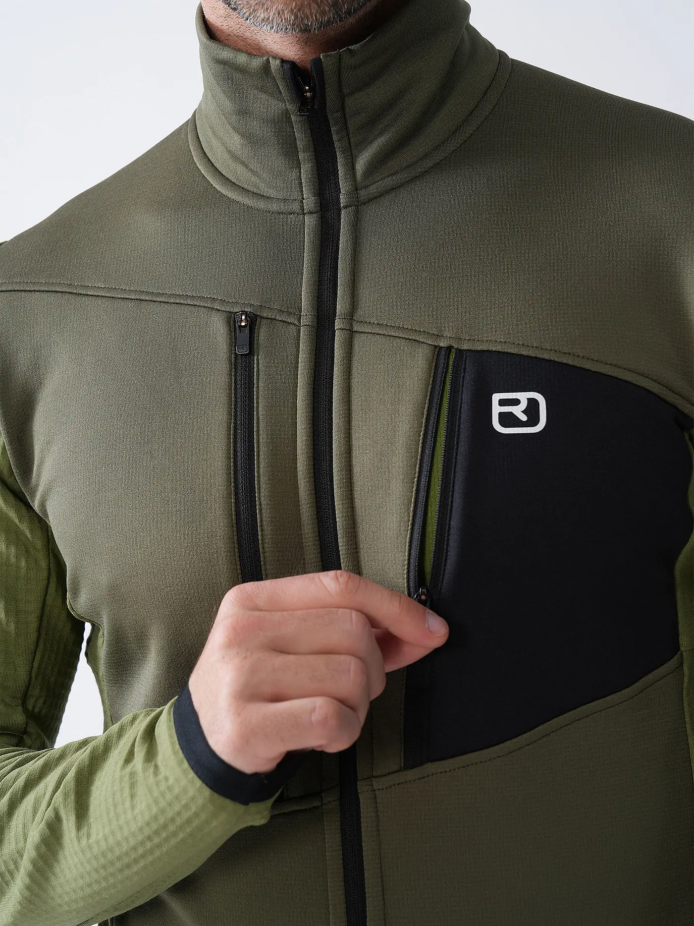ORTOVOX | Herren Fleecejacke Grid | olive