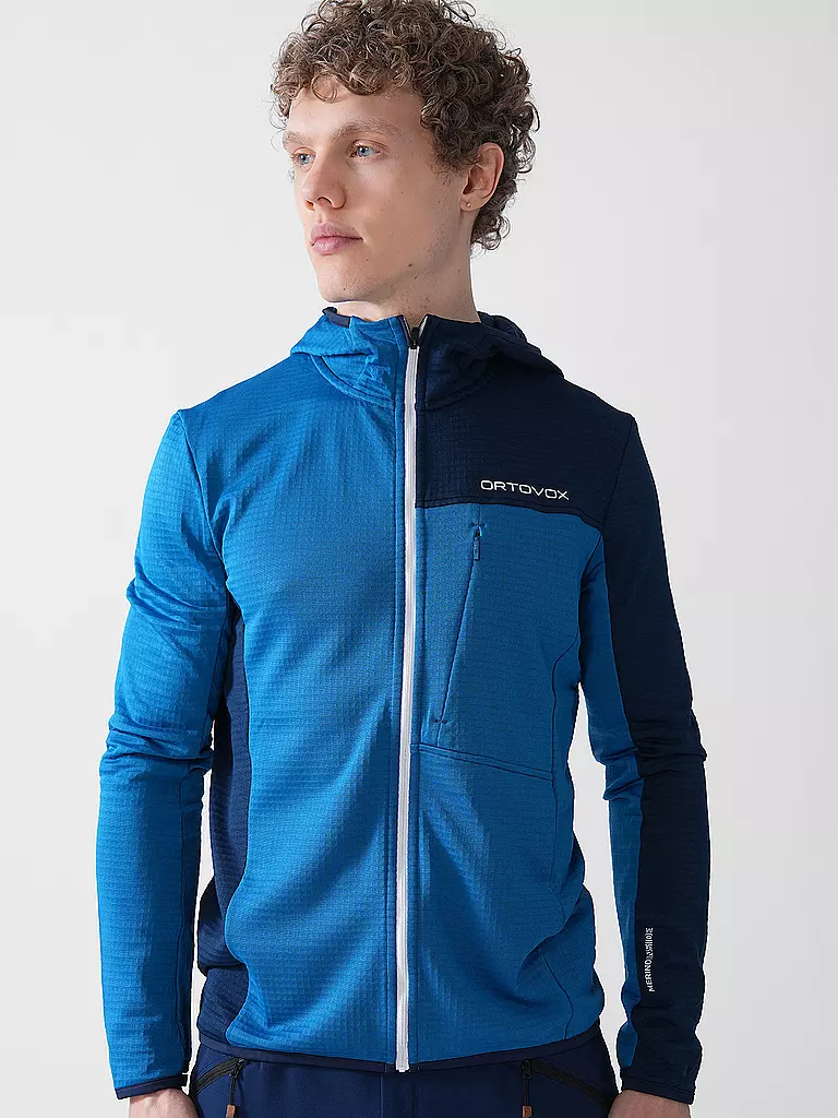 ORTOVOX | Herren Fleecejacke Light Grid | blau