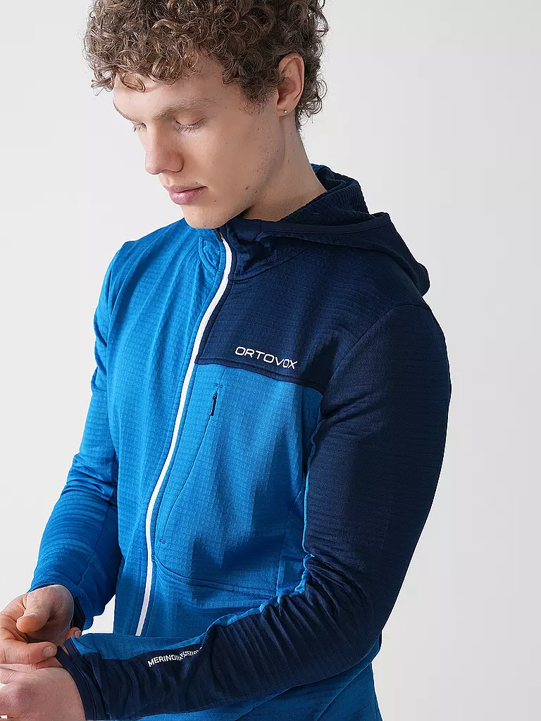 ORTOVOX | Herren Fleecejacke Light Grid | blau