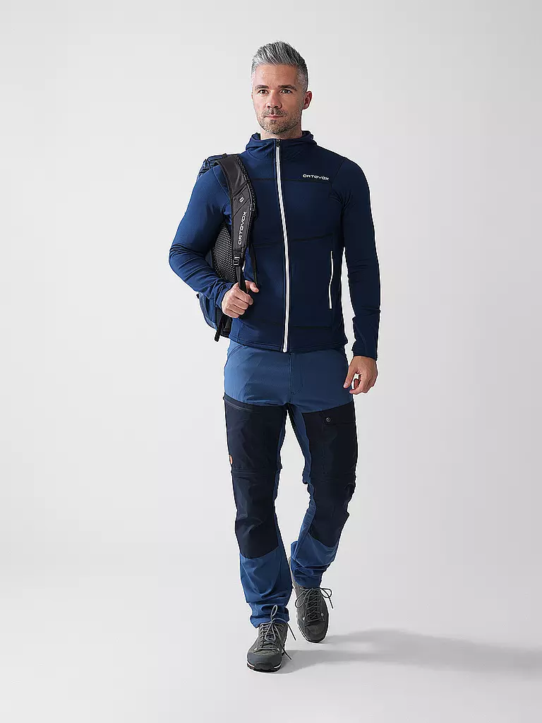 ORTOVOX | Herren Fleecejacke Light Hoodie | dunkelblau