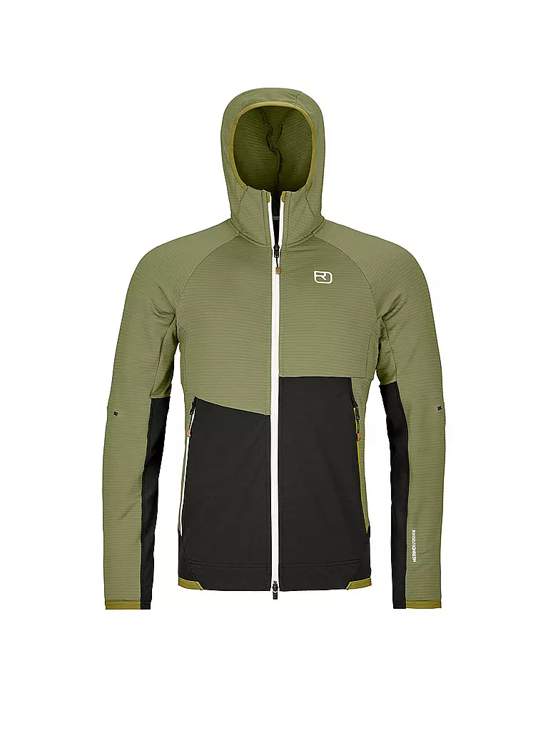 ORTOVOX | Herren Fleecejacke RIB Hoodie | olive