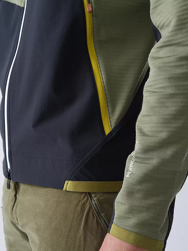 ORTOVOX | Herren Fleecejacke RIB Hoodie | olive