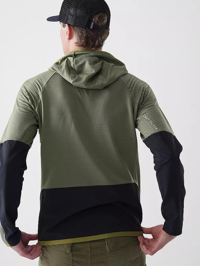ORTOVOX | Herren Fleecejacke RIB Hoodie | olive