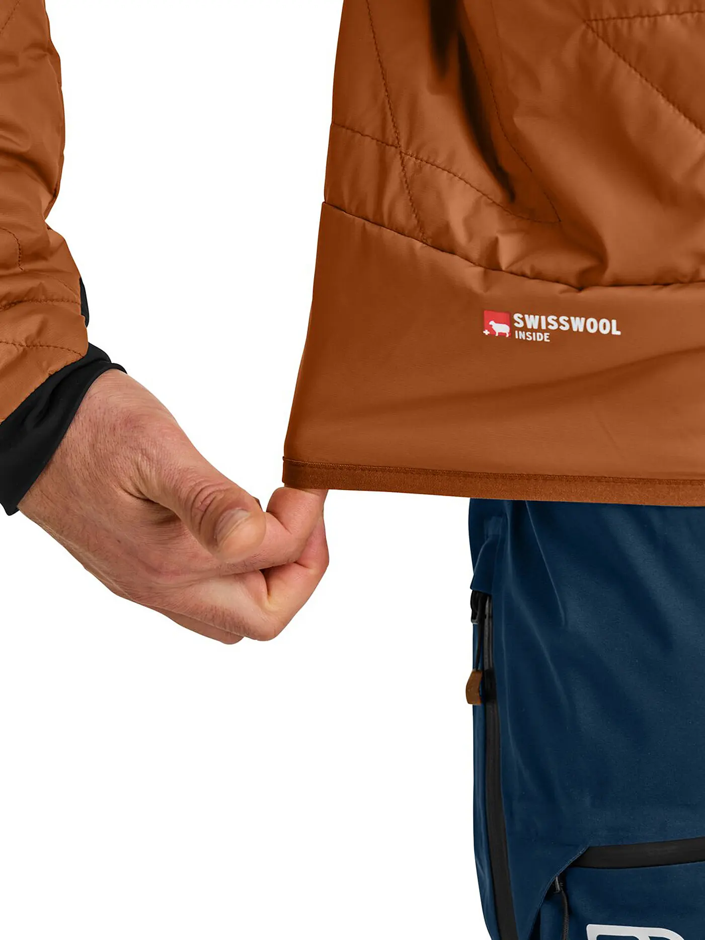 ORTOVOX | Herren Isojacke Piz Boé Swisswool | braun