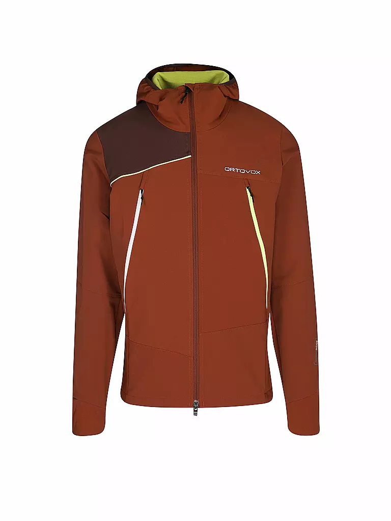 ORTOVOX | Herren Softshelljacke Pala Hoodie | orange