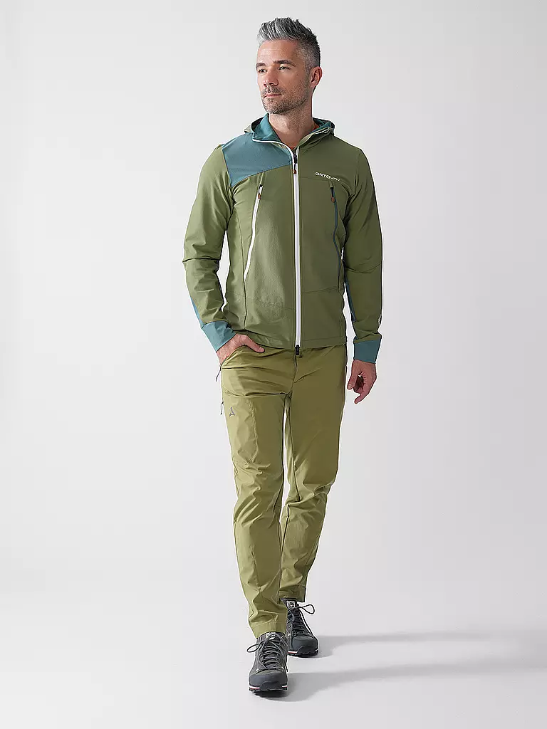 ORTOVOX | Herren Softshelljacke Pala Hoodie | olive