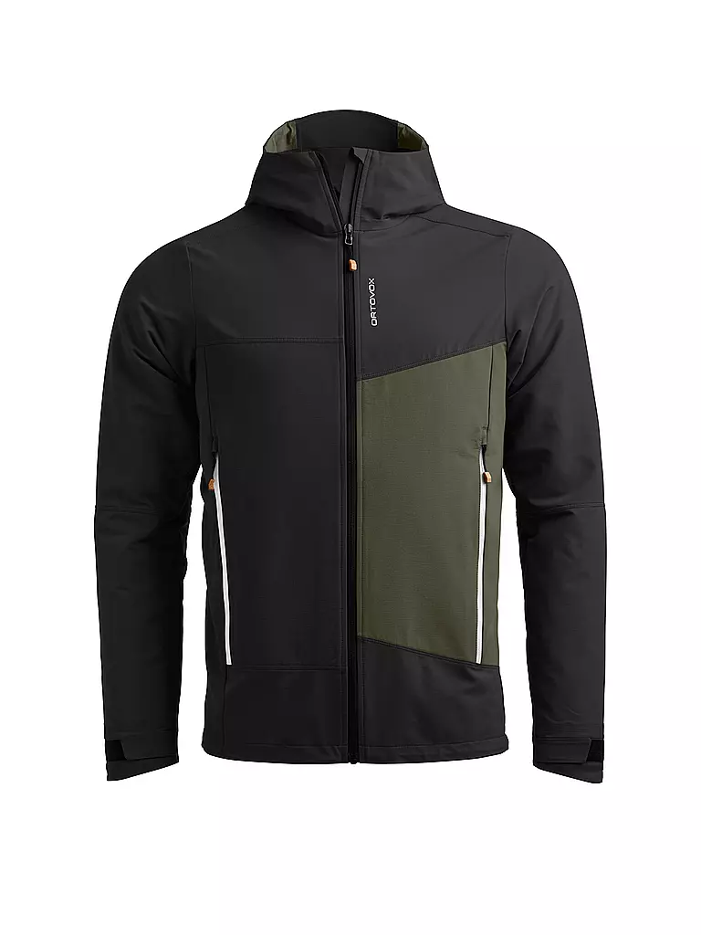 ORTOVOX | Herren Softshelljacke Seceda Hoodie | schwarz