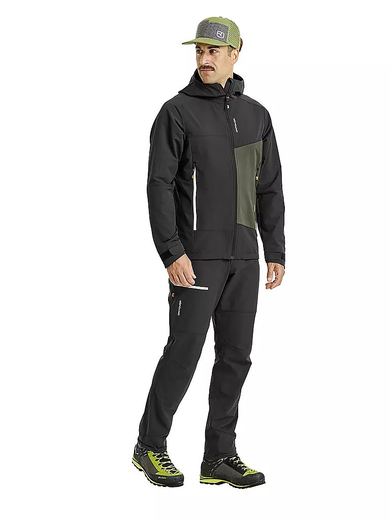 ORTOVOX | Herren Softshelljacke Seceda Hoodie | schwarz