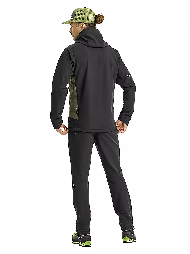 ORTOVOX | Herren Softshelljacke Seceda Hoodie | schwarz
