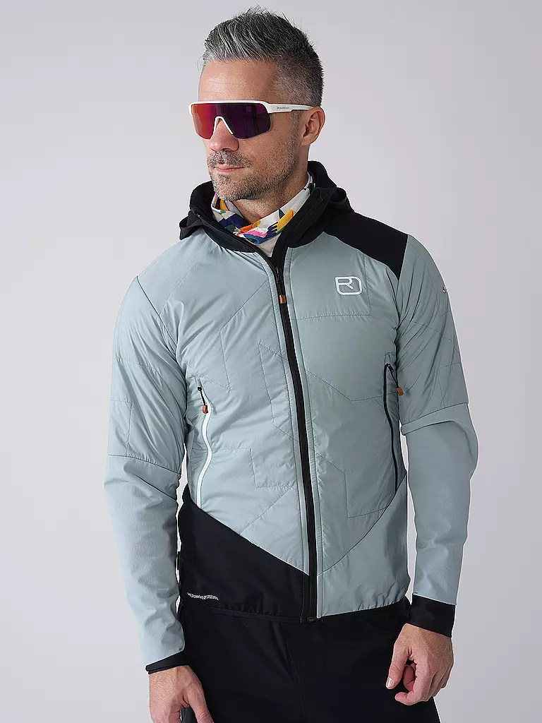 ORTOVOX | Herren Touren Hybridjacke Col Becchei Hoodie | hellblau