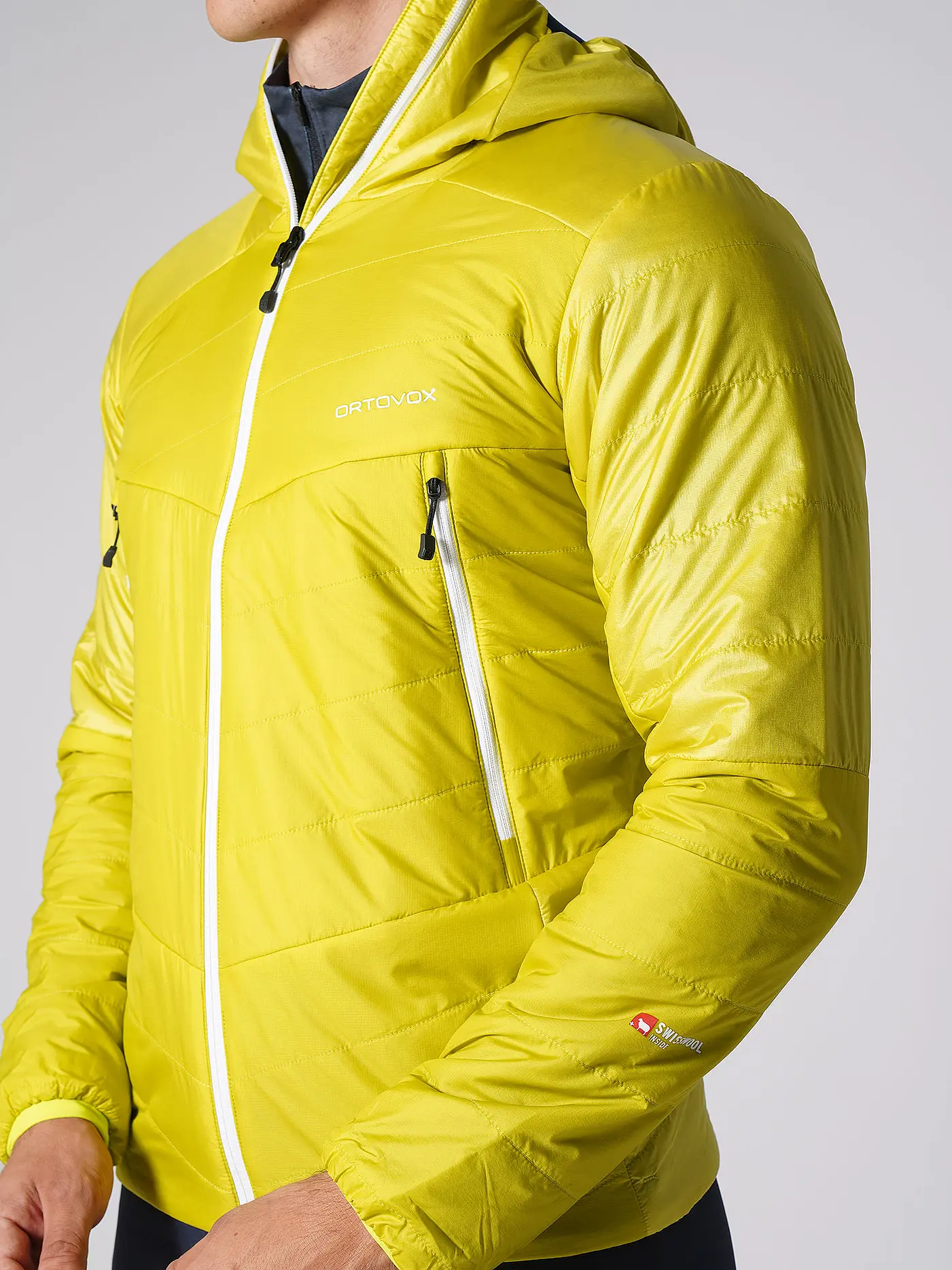 ORTOVOX | Herren Touren Isojacke Westalpen Swisswool Hoodie | senf
