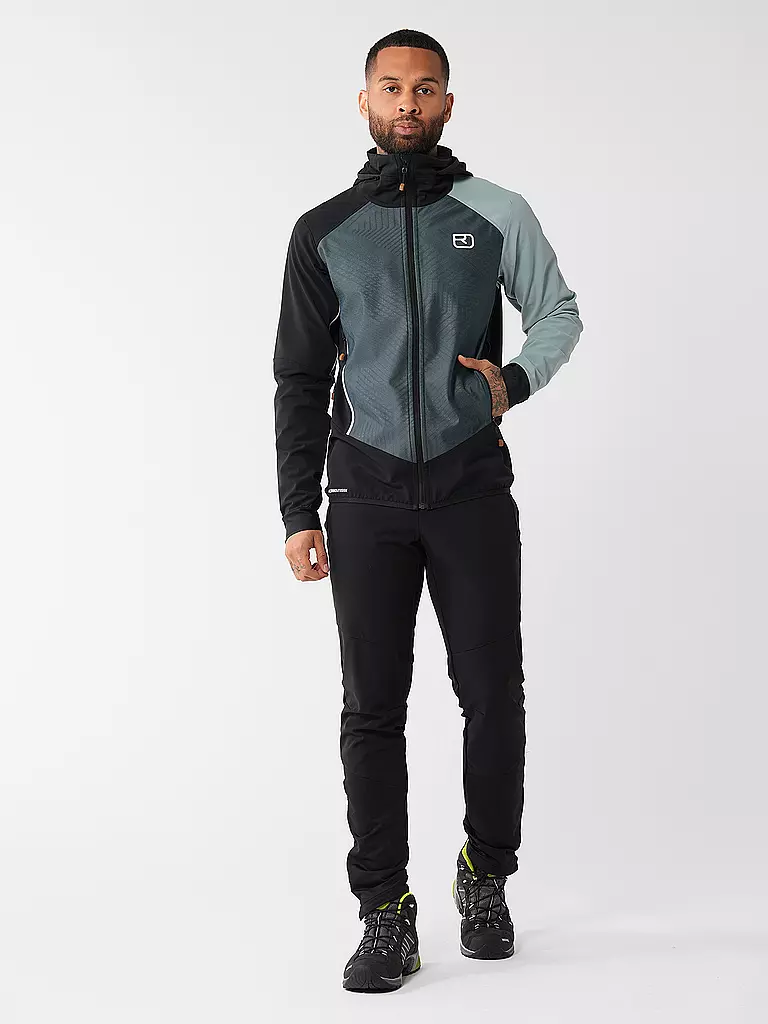 ORTOVOX | Herren Touren Softshelljacke Col Becchei Hoodie | petrol