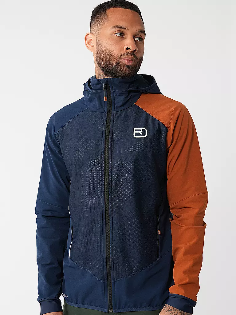 ORTOVOX | Herren Touren Softshelljacke Col Becchei Hoodie | grau