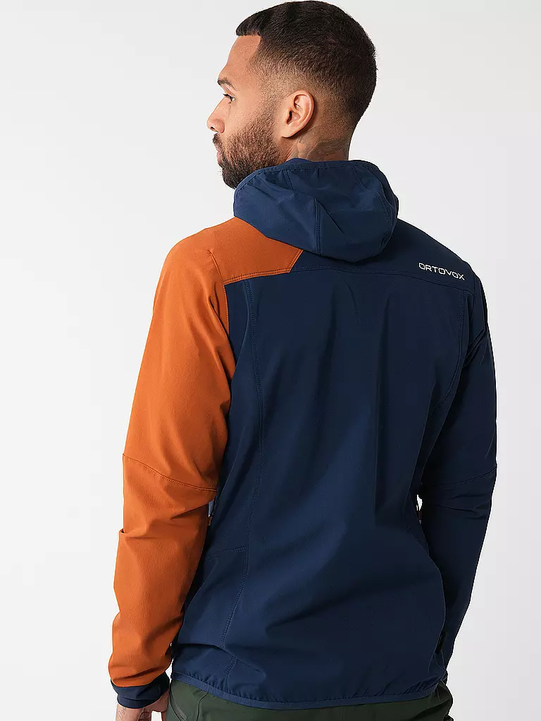 ORTOVOX | Herren Touren Softshelljacke Col Becchei Hoodie | grau