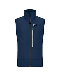 ORTOVOX | Herren Touren Softshellweste Punta Berrino | Dunkelblau