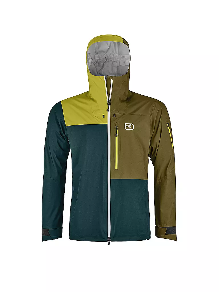 ORTOVOX | Herren Tourenjacke Ortler 3L Hoodie | olive