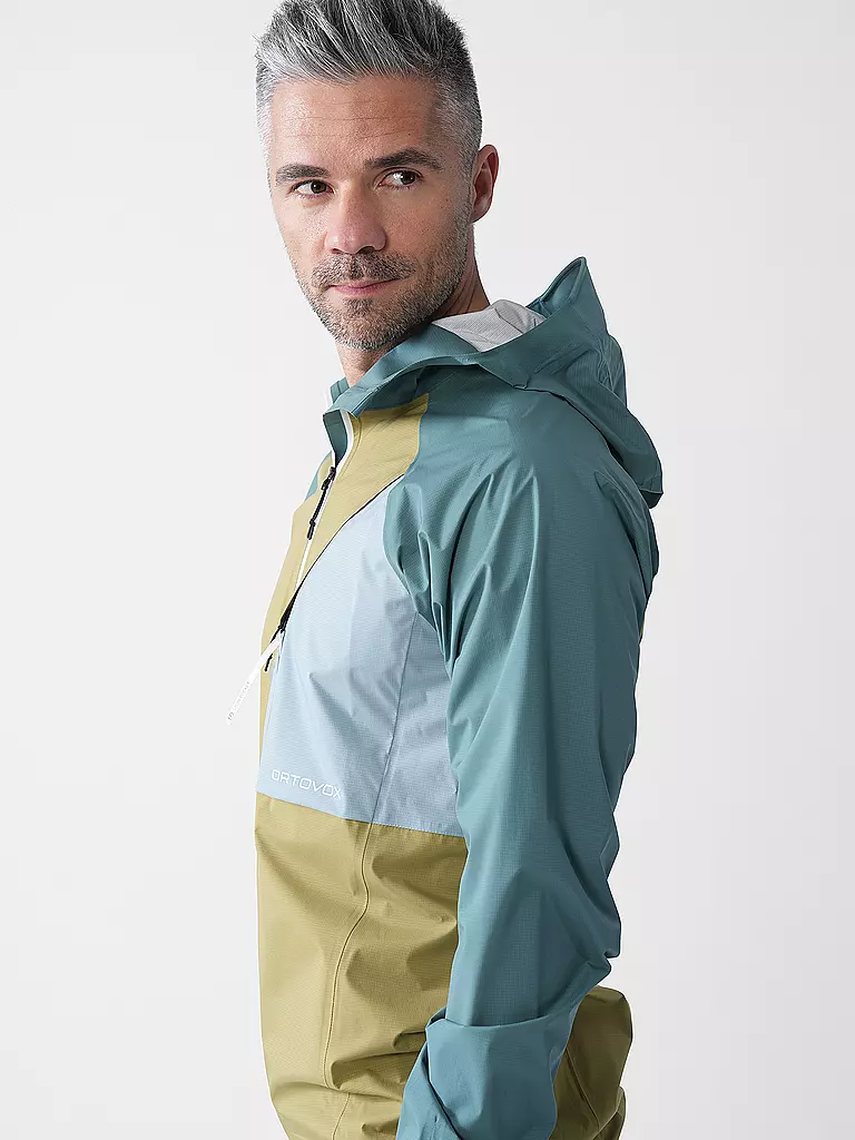 ORTOVOX | Herren Tourenjacke Piz Selva 2.5L Hoodie | dunkelblau