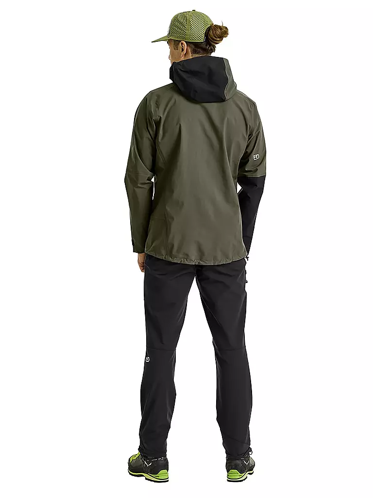 ORTOVOX | Herren Tourenjacke Seceda 3L Hoodie | olive