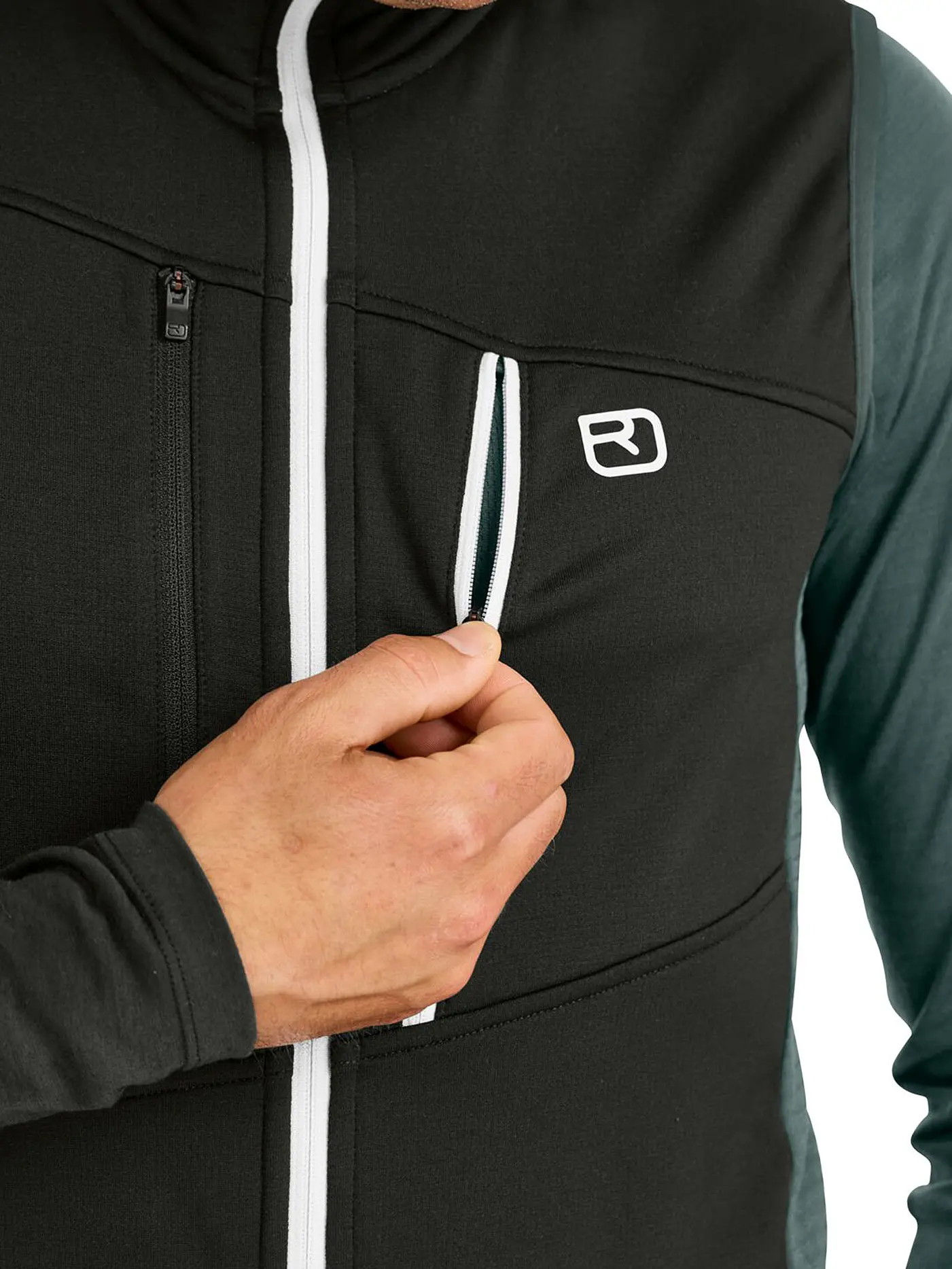 ORTOVOX | Herren Weste Fleece Grid | petrol