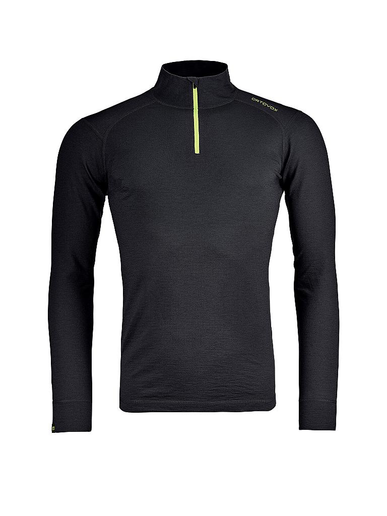 ORTOVOX | Herren Zip-Shirt Merino Ultra 145 LS | schwarz
