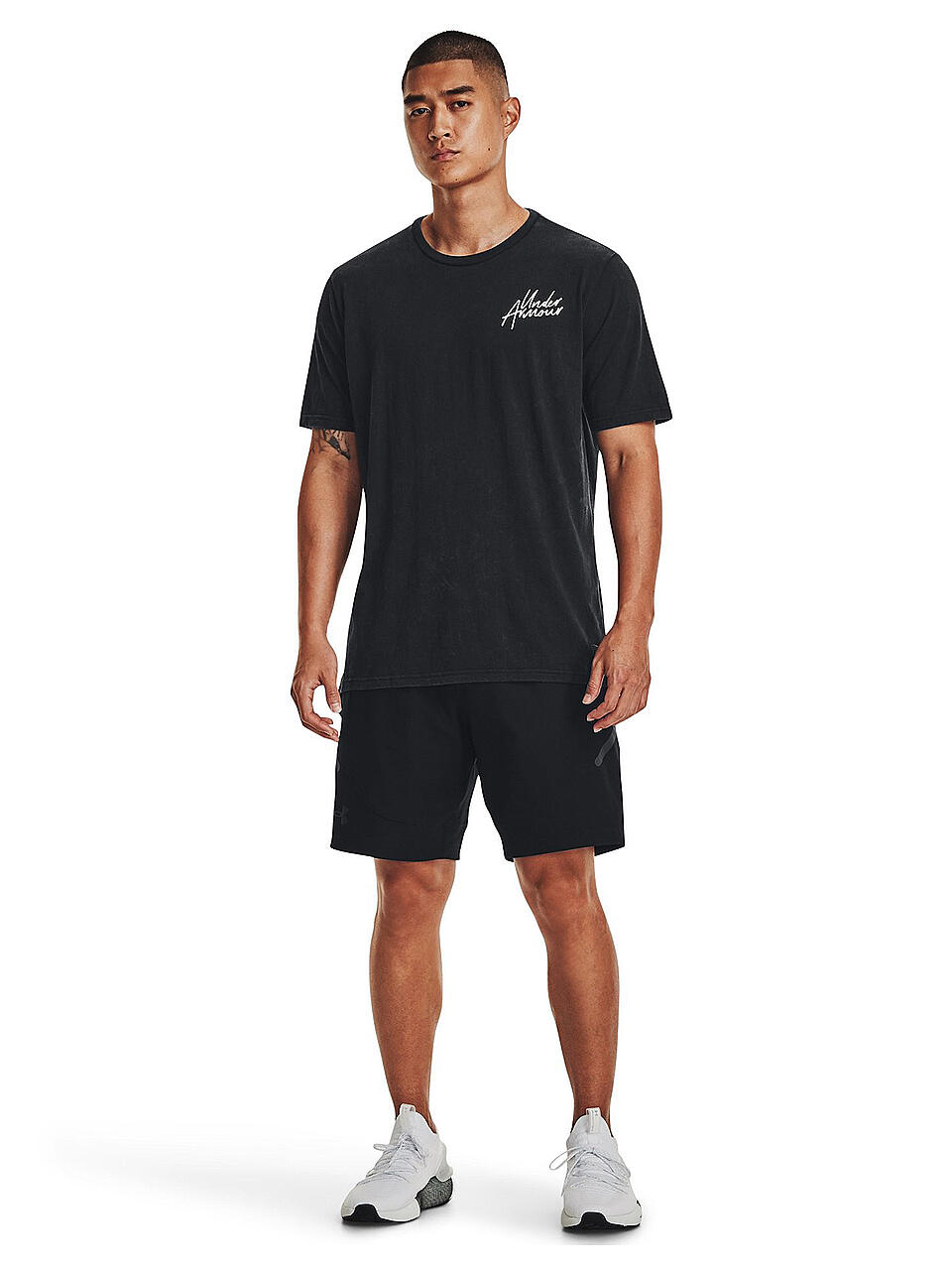 UNDER ARMOUR | Herren Fitnessshirt UA Snow Wash  | schwarz