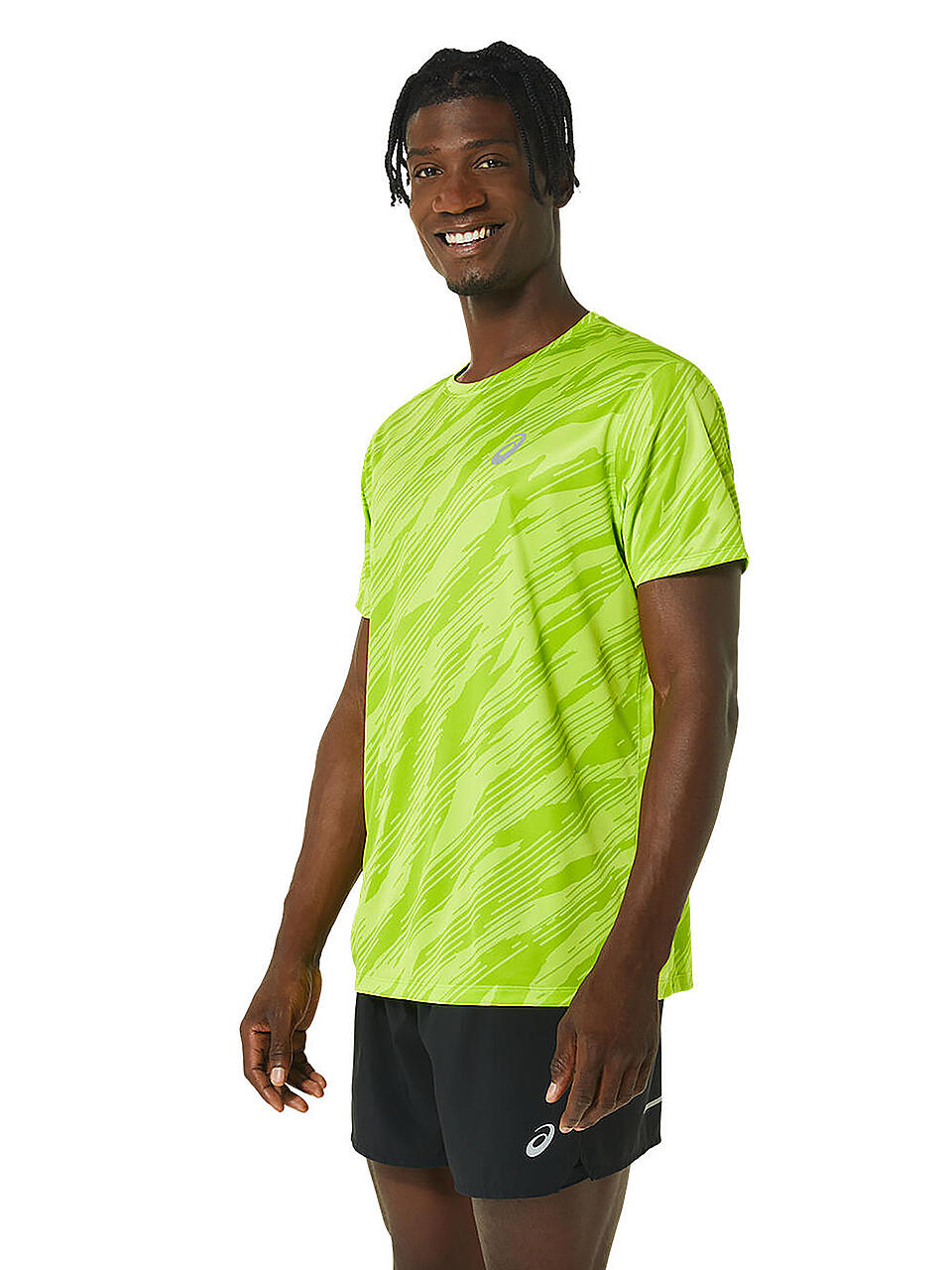ASICS | Herren Laufshirt Core All Over Print | gruen