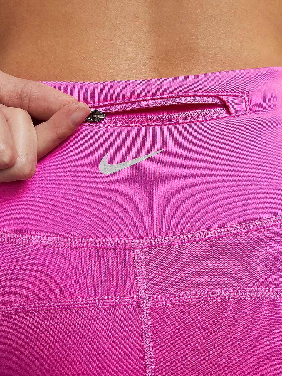 NIKE | Damen Lauftight Dri-FIT Fast Mid-Rise | pink