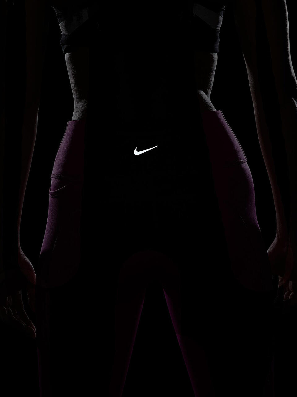NIKE | Damen Lauftight Dri-FIT Fast Mid-Rise | pink