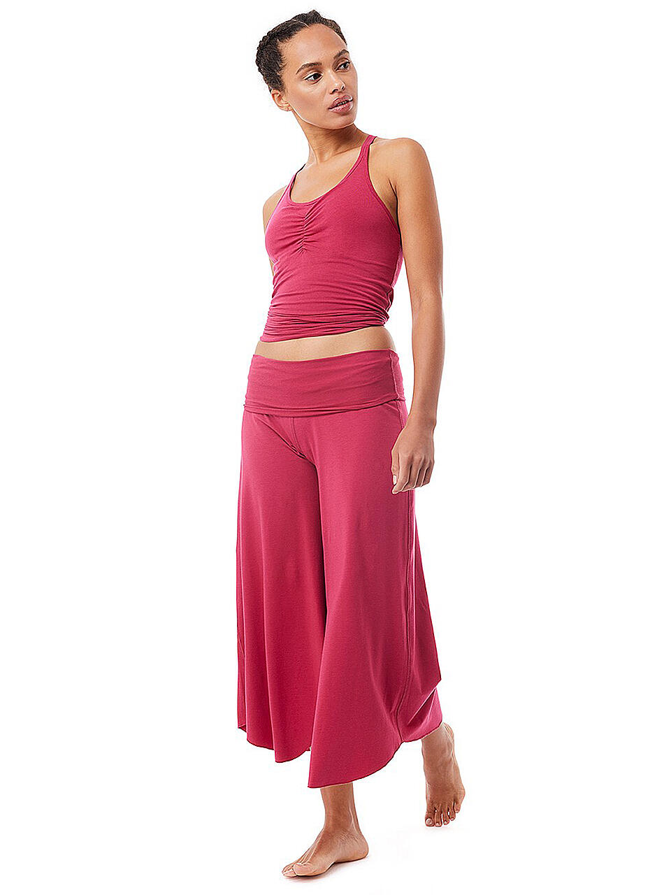 MANDALA | Damen Yoga Top Infinity | rosa