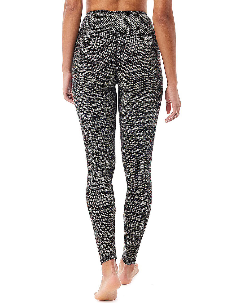 MANDALA | Damen Yoga Tight Printed | dunkelblau