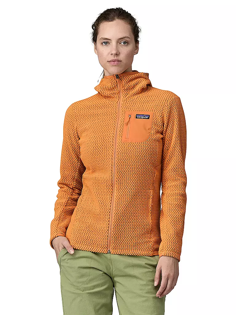 PATAGONIA | Damen Fleecejacke R1® Air Full-Zip Hoody | orange