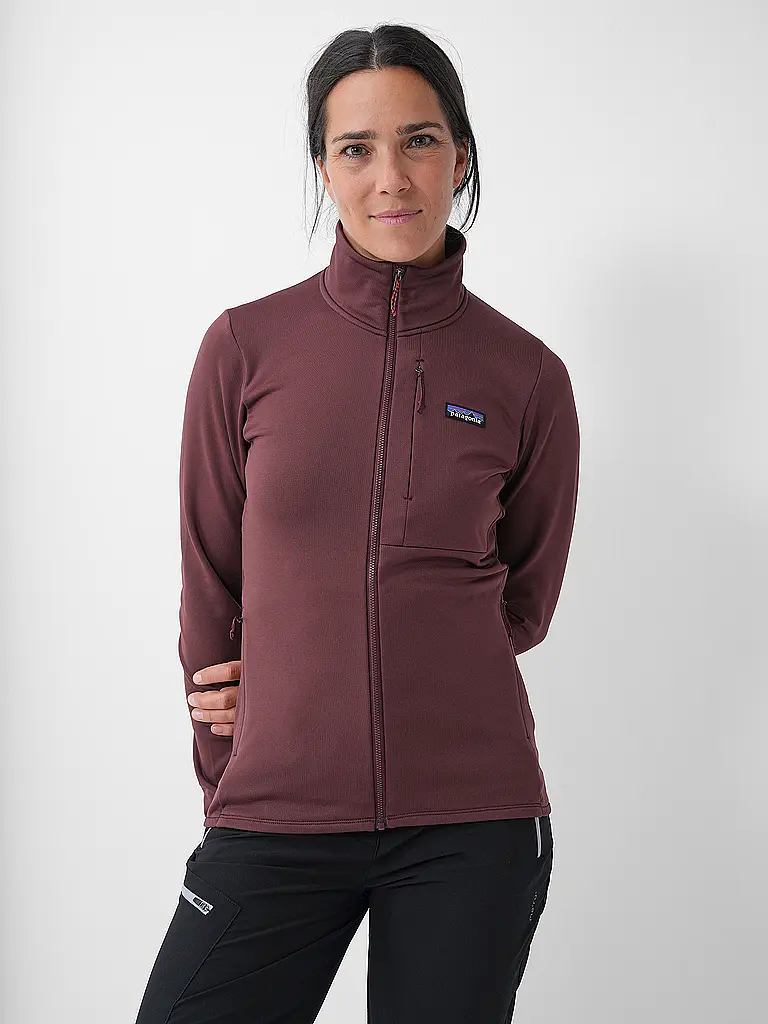 PATAGONIA | Damen Fleecejacke R1® Thermal | dunkelrot