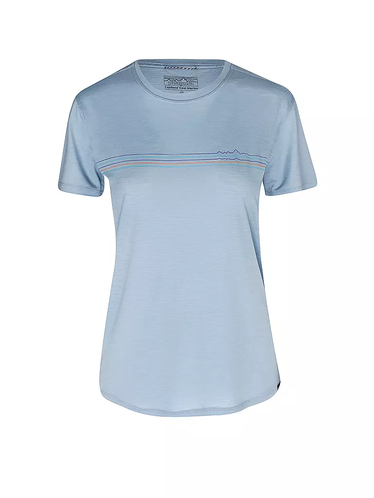 PATAGONIA | Damen Funktionsshirt Capilene® Cool Merino Graphic | hellblau