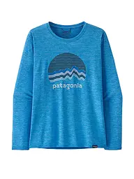 PATAGONIA | Damen Funktionsshirt Long-Sleeved Capilene® Cool Daily Graphic | blau