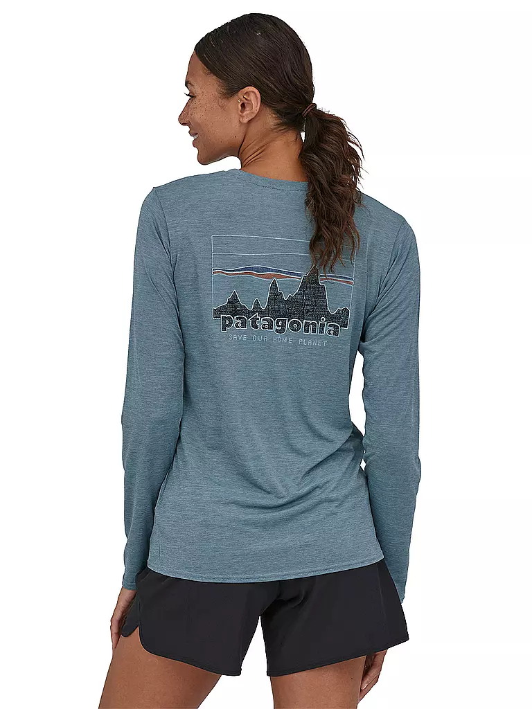 PATAGONIA | Damen Funktionsshirt Long-Sleeved Capilene® Cool Daily Graphic | grau