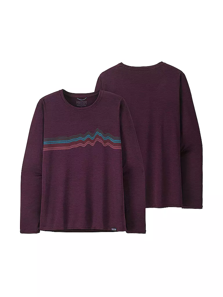 PATAGONIA | Damen Funktionsshirt Long-Sleeved Capilene® Cool Daily Graphic | beere