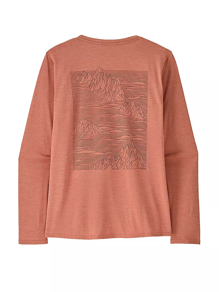 PATAGONIA | Damen Funktionsshirt Long-Sleeved Capilene® Cool Daily Graphic | koralle