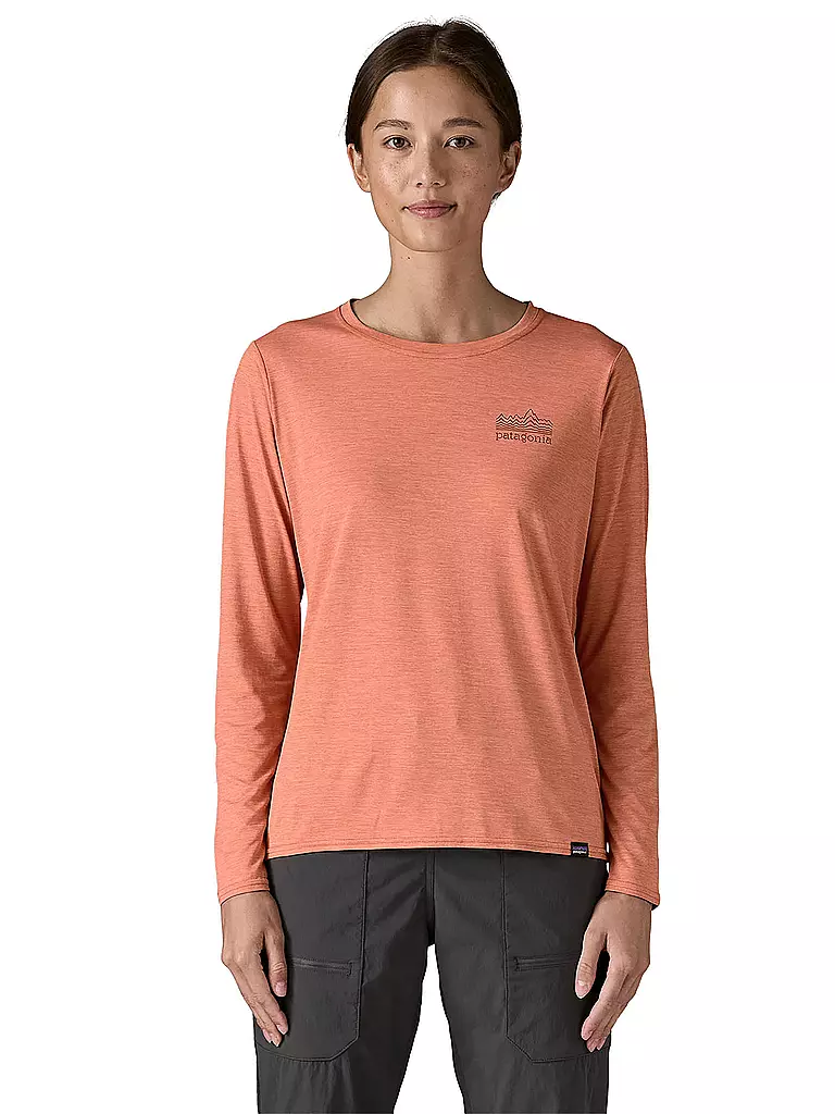 PATAGONIA | Damen Funktionsshirt Long-Sleeved Capilene® Cool Daily Graphic | koralle