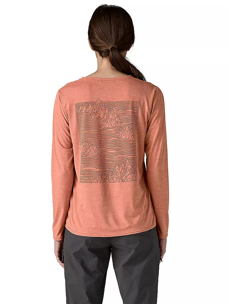 PATAGONIA | Damen Funktionsshirt Long-Sleeved Capilene® Cool Daily Graphic | koralle