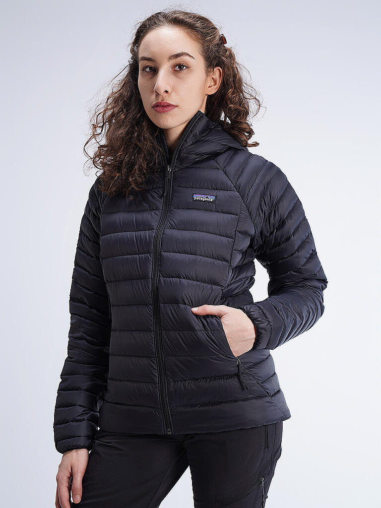 PATAGONIA | Damen Isojacke Down Sweater Hoodie | schwarz