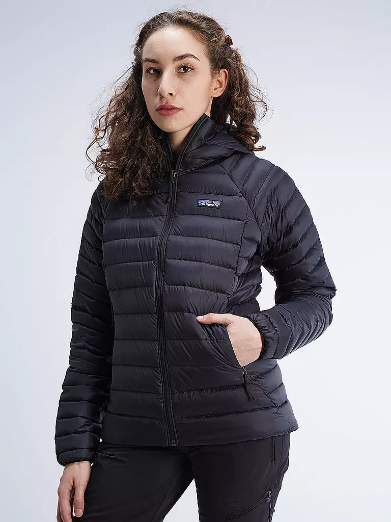 PATAGONIA | Damen Isojacke Down Sweater Hoodie | schwarz