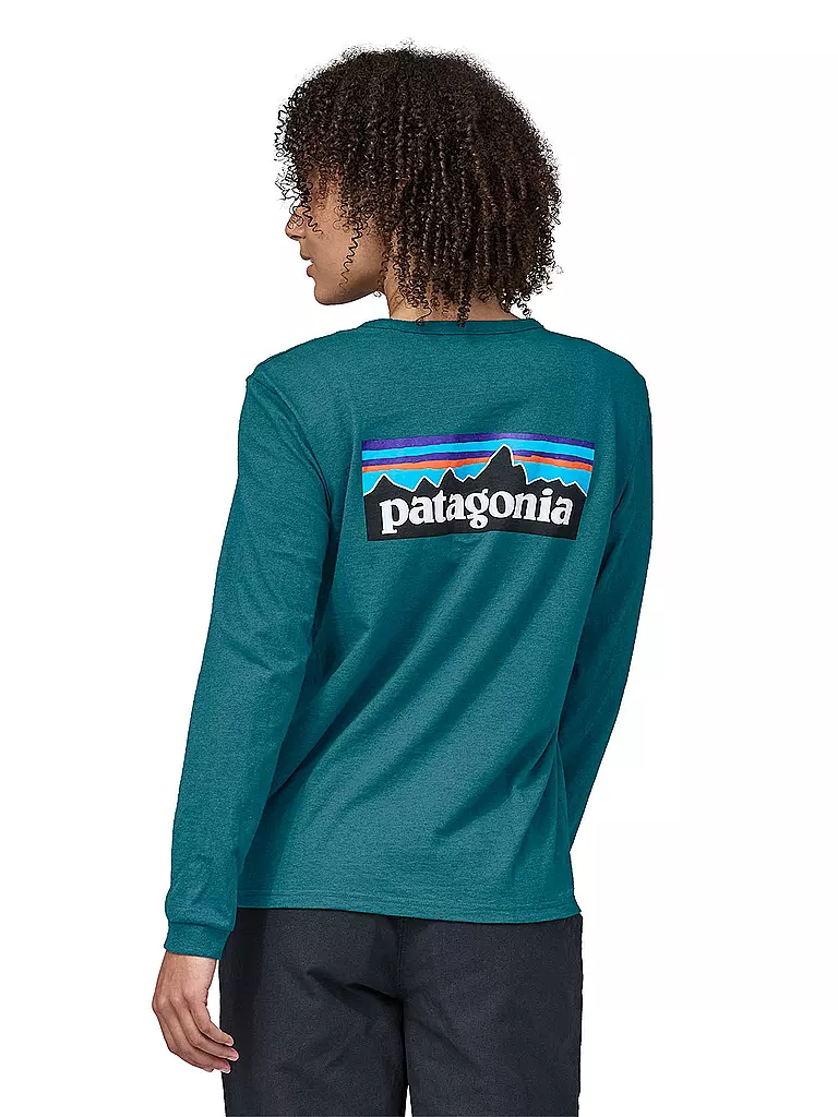 PATAGONIA | Damen Shirt P-6 Logo Responsibili-Tee® | petrol