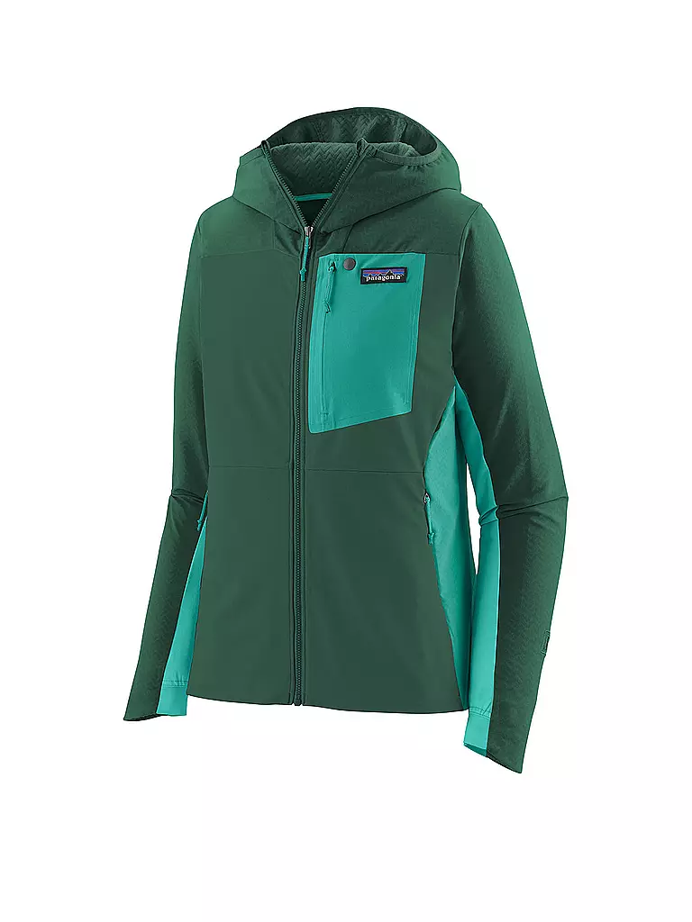 PATAGONIA | Damen Softshelljacke R1® CrossStrata | dunkelgrün