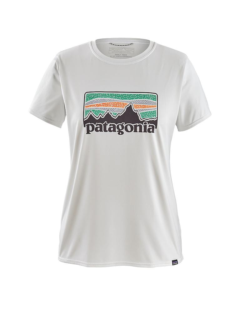 Patagonia Damen T Shirt Capilene Cool Daily Graphic Weiss S