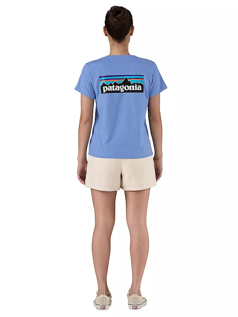 PATAGONIA | Damen T-Shirt P-6 Logo Responsibili | blau