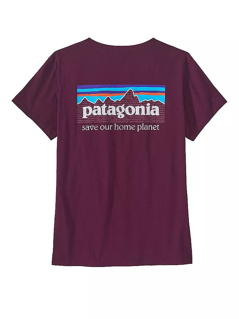 PATAGONIA | Damen T-Shirt P-6 Mission | beere