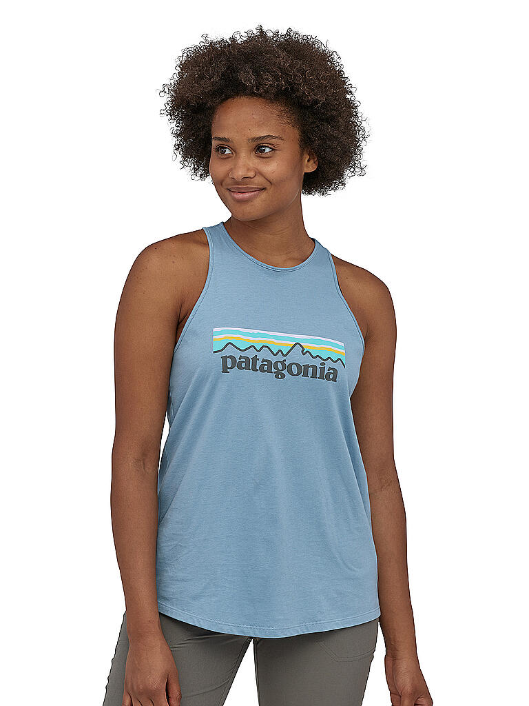 PATAGONIA | Damen Tanktop Pastel P-6 Logo | blau