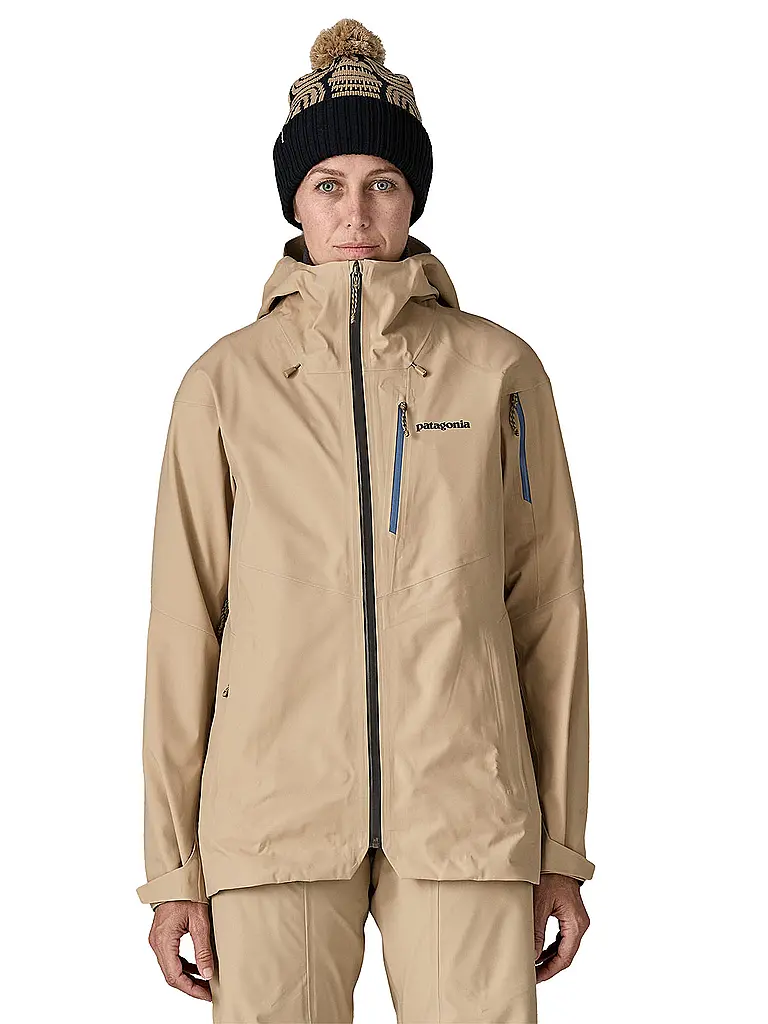 PATAGONIA | Damen Tourenjacke Snowdrifter 3L Hoodie | beige
